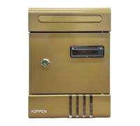 Kippen 10006LB - Boîte aux Lettres modèle House de Couleur Bronze. Dimensions : 290 x 200 x 65 mm.