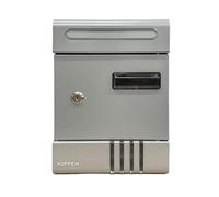 Kippen 10006LS - Boîte aux Lettres modèle House de Couleur argentée. Dimensions : 290 x 200 x 65 mm.