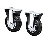 Kippen 1600K1 - Paire de roues industrielles avec base fixe, diamètre 75 mm.