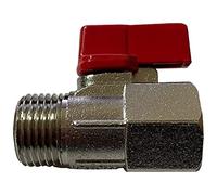kippen 5004B1 Mini valve à bille en laiton, raccord M/F de 1/2"
