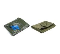 kippen 6064AS Bâche à œillets Bicolore avec Grammage 90 g/m² Taille 2 x 3 (6 m²) & COGEX - Bâches (Bricolage) - pour Protection, en Bois, Couverture 1,5x6m - bâche étanche Multi-Usage