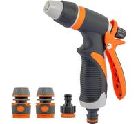 Kippen 6160X Kit d'arrosage avec pistolet à jet réglable + raccords à greffage rapide