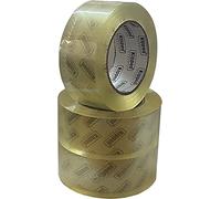 kippen 9004TX Lot de 3 rouleaux de ruban adhésif transparent pour emballages. Dimensions : 132 m x 48 mm.