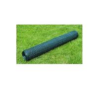vidaXL Grillage à poule 140407 G 25x0,5 m acier galvanisé revêtement PVC vert