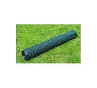 vidaXL Grillage à poules 25 x 0,75 m acier avec revêtement PVC vert 140408