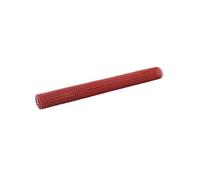 Kippengaas 25x1,5 m staal met PVC coating rood143678