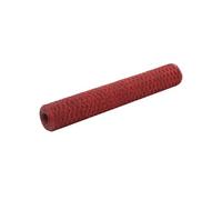 vidaXL Kippengaas 25x1 m staal met PVC coating rood143305 G