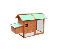 vidaXL Poulailler en bois de pin massif et sapin 170x81x110 cm