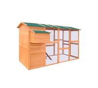 Poulailler - vidaXL - 295 x 163 x 170 cm - Bois - Extérieur - Pour 6 poules