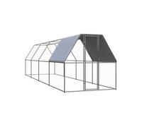 Kippenhok 2x8x2 m gegalvaniseerd staal3089321