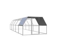 Kippenhok 3x10x2 m gegalvaniseerd staal3089327