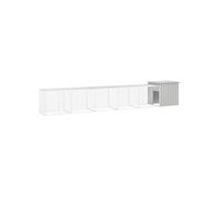 Vidaxl Cage Pour Poules Gris 600x91x100 Cm Acier Galvanisé