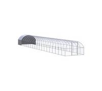 Poulailler d'Extérieur 3x2x2 m Acier Galvanisé Cage Poulets Volière vidaXL
