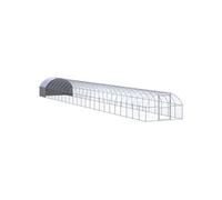 vidaXL Poulailler d'extérieur 3 x 24 x 2 m Acier galvanisé