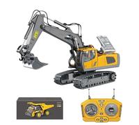 Kipper avec télécommande,Benne avec télécommande,Jouet d'ingénierie de véhicules de chantier RC pour 6 ans et plus - Véhicules de construction RC à piles lumière/son pour garçons qui b