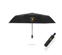 KIPPOT Parapluies Voitures, pour Lamborghini Huracan Aventador Urus Gallardo Coupe-Vent Double Automatique Activités de Plein Air Parapluie Rapide et Ultra léger