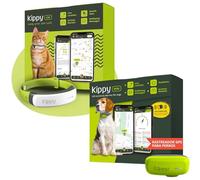 Kippy Pack GPS Chat et Chien - Lot de 2, 1 Collier GPS pour Chat et 1 GPS pour Chien, Suivi de Santé et d’Activité