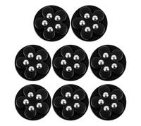 kiptyg 8 Pièces Roulettes pour Meubles Lourds 150kg Mini Roulettes Pivotantes 360°Universelles Auto-Adhésives Plates Robustes en Acier,Charge Lourde pour Meuble/Appareil Ménager