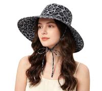 kiptyg Chapeau Femme Soleil, Chapeau de Brousse, Protection UV, Taille Universelle, sans Distinction de Sexe, pour la Randonnée, Plage de Sable, Équitation, Pêche