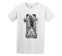 kipzzz Adult T-Shirts Thy Art is Murder Evil Priest White L