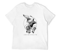 kipzzz Lightn Architects Band Bird Slim Fit T Shirt Natural Men's T Shirt White XXL