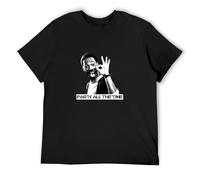 kipzzz Short T-Shirt Eddie Murphy Party All The Time 80S Beverly Hills Cop Parody Black S