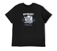 kipzzz Unisex T-Shirt The Thing MacReady 1982 Outpost 31 Horror Movie Film John Carpenter Black XXL