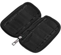 KIQAWEE Pochette de rangement pour clé USB, sac de rangement pour clés USB, noir, boîte de rangement pour 10 clés de stockage, lecteur flash/clé USB
