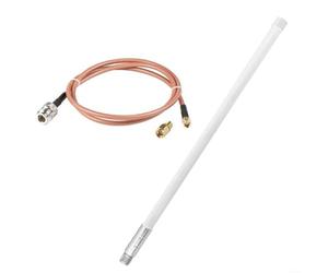 KiraKira Antenne extérieure 12 dBi avec câble à faible perte de 1 m, mineurs d'hélium mâles de type N pour RAK sans fil pour Sensecap, EU868 US915