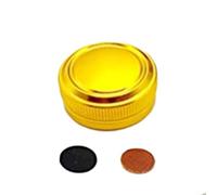 KiraKira Bouchon de bouton de tension de bobine en aluminium pour moulinet Metanium 09 MG7 Baitcasting Spécification japonaise, écrou de réglage de frein moleté, argenté (argent)