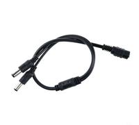 KiraKira Câble répartiteur d'alimentation 12 V 10 A 1 à 2/3/4/5/8 DC 5,5 x 2,1 mm LED de sécurité CCTV (1 femelle vers 2 femelles)