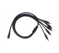 KiraKira Câble répartiteur d'alimentation 12 V 10 A 1 à 2/3/4/5/8 DC 5,5 x 2,1 mm LED de sécurité CCTV (1 femelle vers 6 femelles)