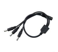 KiraKira Câble répartiteur d'alimentation 12 V 10 A 1 à 2/3/4/5/8 DC 5,5 x 2,1 mm LED de sécurité CCTV (1 femelle vers 3 femelles)