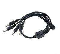 KiraKira Câble répartiteur d'alimentation 12 V 10 A 1 à 2/3/4/5/8 DC 5,5 x 2,1 mm LED de sécurité CCTV (1 femelle vers 4 femelles)