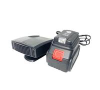 KiraKira Chauffage et refroidisseur de voiture portable 18 V avec support rotatif à 360°, double adaptateur USB pour un désembuage rapide en hiver