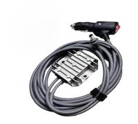 KiraKira Convertisseur DC-DC en aluminium pour Boost 12 V 24 V à 30 V 5 A pour mini alimentation de voiture mobile avec long câble pour camping-car