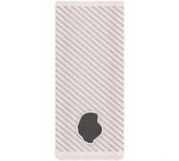 KiraKira Coque en silicone pour Skullcandy Dime - Coque de protection résistante aux chocs avec découpes précises, accessoires de voyage légers pour écouteurs (noir) (mètres, blanc)