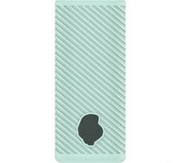 KiraKira Coque en silicone pour Skullcandy Dime - Coque de protection résistante aux chocs avec découpes précises, accessoires de voyage légers pour écouteurs (noir) (herbe verte)