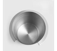 KiraKira Distributeur de marc de café de précision, convoyeur de poussière en acier inoxydable avec anneau gradué pour paniers de 51 mm, 53 mm, 58 mm, argenté