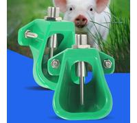 KiraKira Eau de bétail pour alimentation automatique en laiton Valve chèvre | Construction en plastique et laiton, 110 x 110 mm, approvisionnement automatique en eau, design à bords incurvés