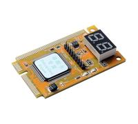 KiraKira Haute luminosité pour mini carte de débogage PCI-E ordinateur portable réparation carte mère testeur multi-interface pour MINI PCI-E/PCI/LPC avec conception stable pour double condensateur