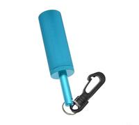 KiraKira Hochet de signal de plongée en alliage d'aluminium avec crochet rotatif à 360° pour BCD, dispositif de sécurité portable pour plongée avec tuba (bleu)