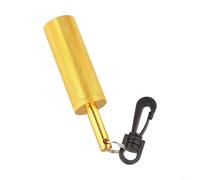 KiraKira Hochet de signal de plongée en alliage d'aluminium avec crochet rotatif à 360° pour BCD, dispositif de sécurité portable pour plongée avec tuba (jaune)
