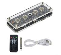 KiraKira IN-8 Kit horloge style Nixie Affichage 4 chiffres avec télécommande rétro-éclairage LED Sans soudure
