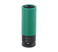 KiraKira Jeu de clés à douille pour démontage d'écrou de blocage de roue 17 mm et 21 mm Série S, outils métalliques d'entraînement 1/2" (21 mm)