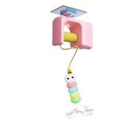 KiraKira Jouet électrique automatique pour chat, teaser intelligent au plafond avec action de roulement et de saut, rechargeable en libre-service pour soulager l'ennui, rose
