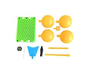 KiraKira Kit de girouette et anémomètre vert à monter soi-même, projet scientifique de météorologie avec boussole, station météo facile à assembler pour les étudiants