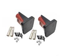 KiraKira Lot de 2 connecteurs de support de montage de panneau 175 A, couvercle encastré avec vis, base de terminal haute intensité pour caravane pour camion, rouge