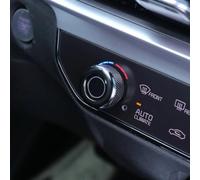 KiraKira Lot de 2 coques de bouton de commutateur de climatisation 2023-2025 en alliage d'aluminium noir