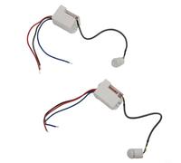 KiraKira Lot de 2 mini interrupteurs à détecteur de mouvement PIR pour détecteur de plafond à 360° avec sensibilité réglable et mode jour/nuit, blanc